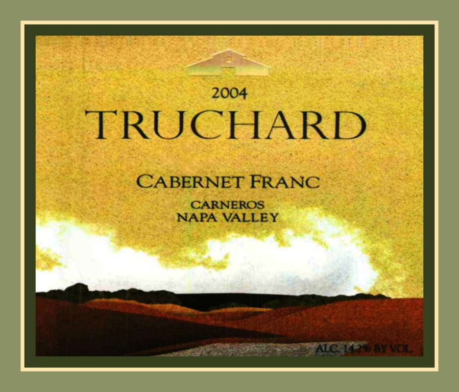 Truchard Estate Cabernet Franc 2004 Front Label