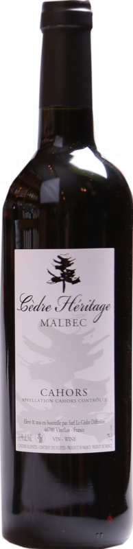 Chateau du Cedre Cahors Cedre Heritage 2015 Front Bottle Shot