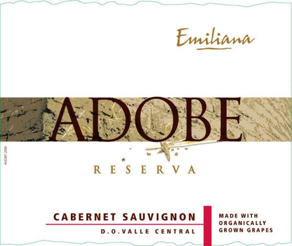 Emiliana Adobe Reserva Cabernet Sauvignon 2015 Front Label