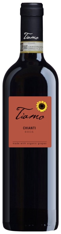 Tiamo Organic Chianti 2016 Front Bottle Shot