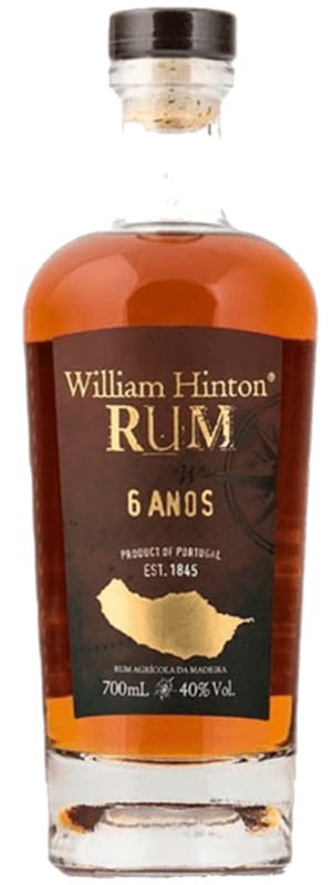 William Hinton 6 Year Agricola da Madeira Rum (700ML) Front Bottle Shot