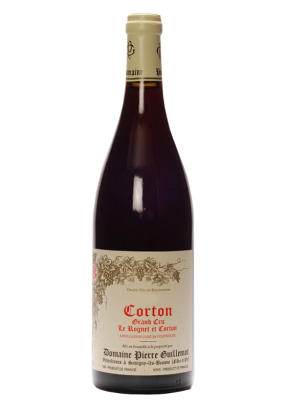 Domaine Pierre Guillemot Corton Le Rognet et Corton Grand Cru 2014 Front Bottle Shot