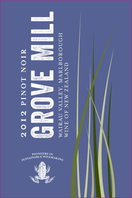Grove Mill Pinot Noir 2014 Front Label