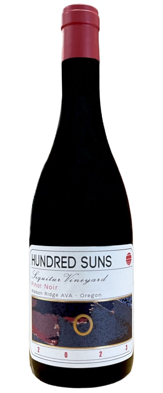 Hundred Suns Sequitur Vineyard Pinot Noir 2023 Front Bottle Shot