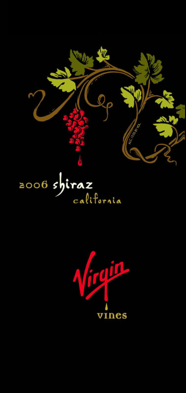 Virgin Vines Shiraz 2006 Front Label