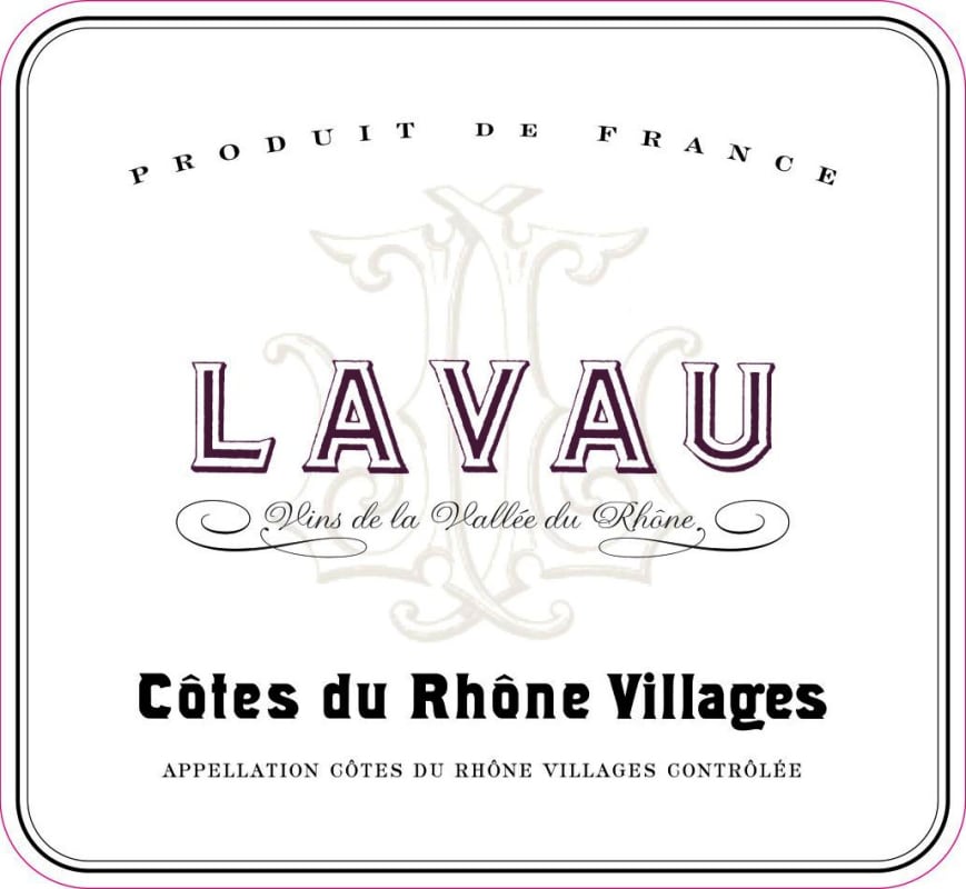 Lavau Cotes du Rhone Villages 2015 Front Label