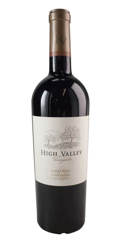 High Valley Zinfandel 2020 Front Bottle Shot
