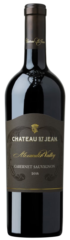 Chateau St. Jean Alexander Valley Cabernet Sauvignon 2014 Front Bottle Shot