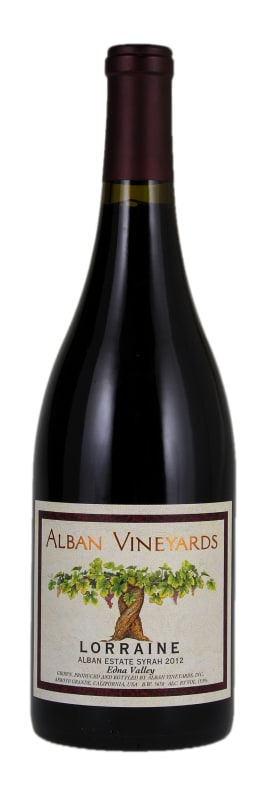 Alban Lorraine Estate Syrah 2012 Front Bottle Shot