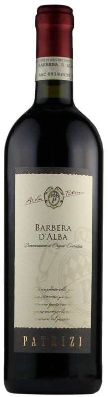 Patrizi Barbera d'Alba 2020 Front Bottle Shot