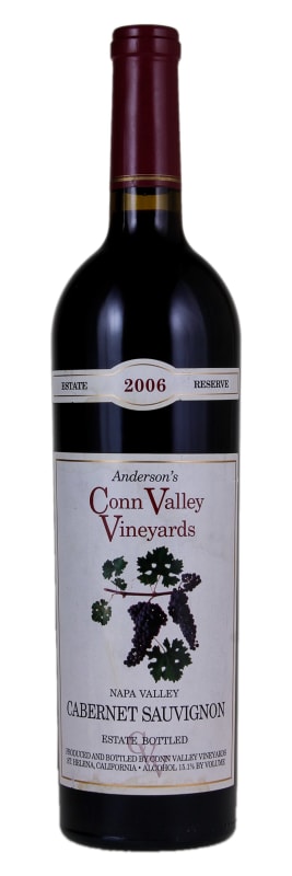 Anderson's Conn Valley Vineyards Cabernet Sauvignon Estate Reserve 2006 Front Bottle Shot