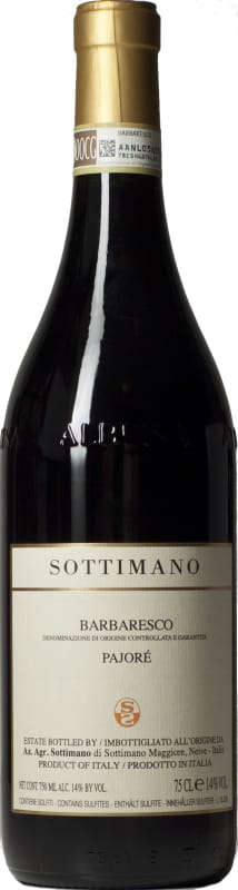 Sottimano Barbaresco Pajore 2014 Front Bottle Shot