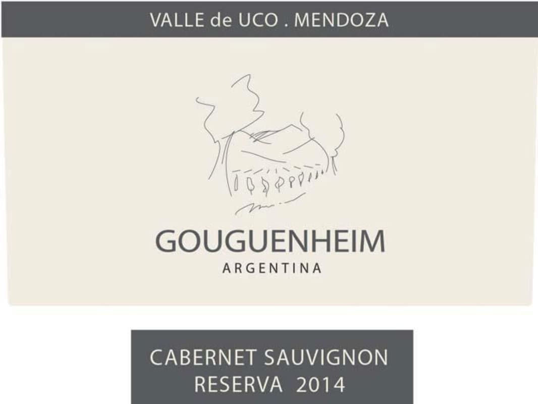 Gouguenheim Reserva Cabernet Sauvignon 2014 Front Label