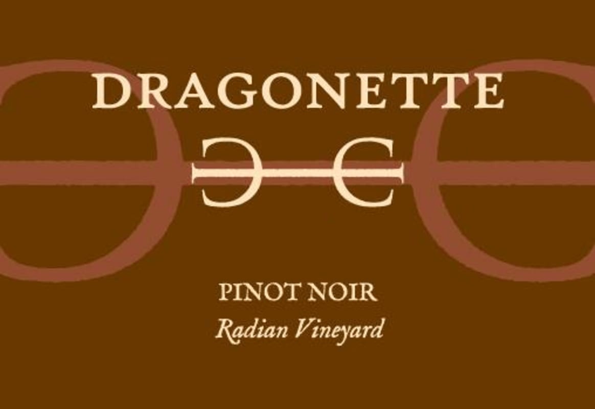 Dragonette Cellars Radian Vineyard Pinot Noir 2019 Front Label