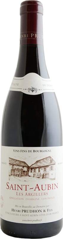 Domaine Henri Prudhon Saint-Aubin Les Argillers 2020 Front Bottle Shot