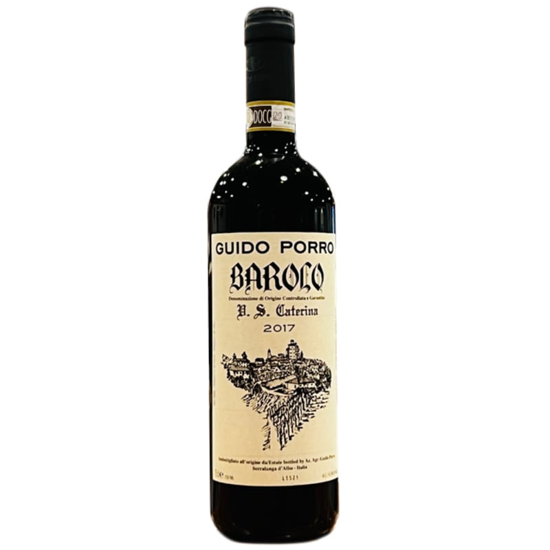 Guido Porro Vigna Santa Caterina Barolo 2017 Front Bottle Shot