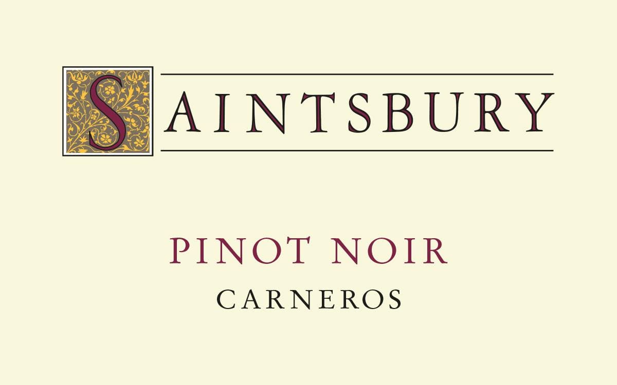 Saintsbury Carneros Pinot Noir (375ML half-bottle) 2019 Front Label