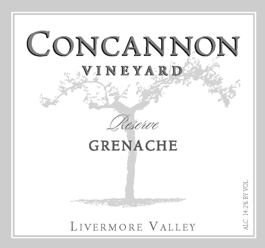 Concannon Reserve Grenache 2006 Front Label