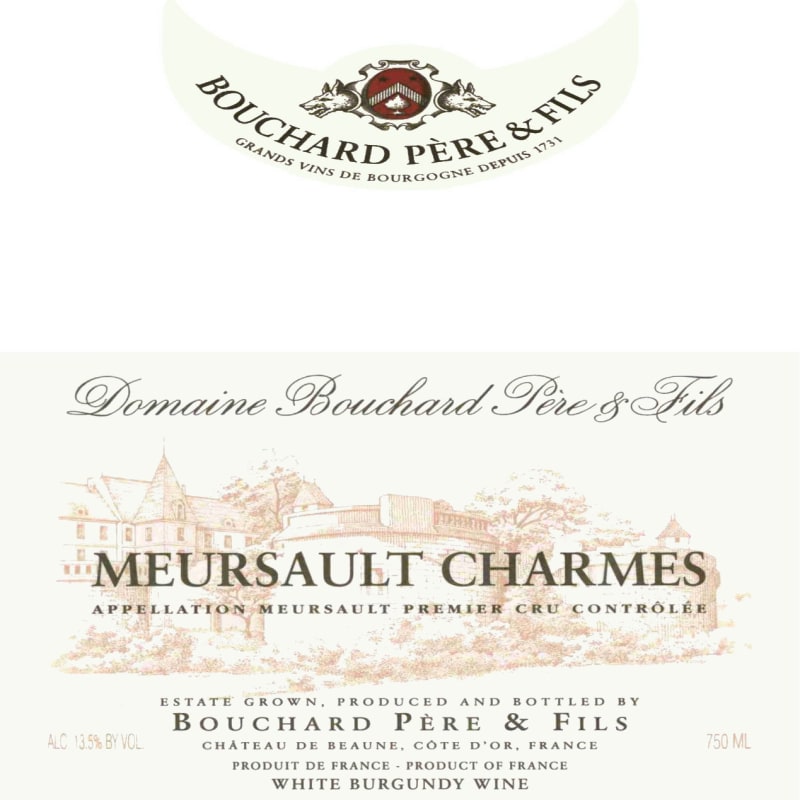 Bouchard Pere & Fils Meursault Charmes Premier Cru 2003 Front Label