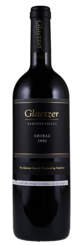 Glaetzer Shiraz 2002 Front Bottle Shot