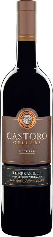 Castoro Cellars Whale Rock Vineyard Tempranillo 2015 Front Bottle Shot
