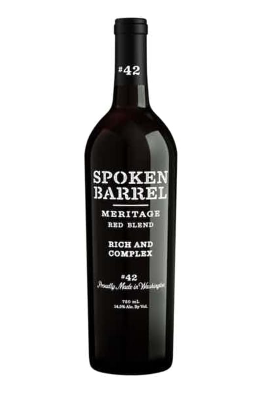 Spoken Barrel Meritage Red Blend 2017 Front Bottle Shot
