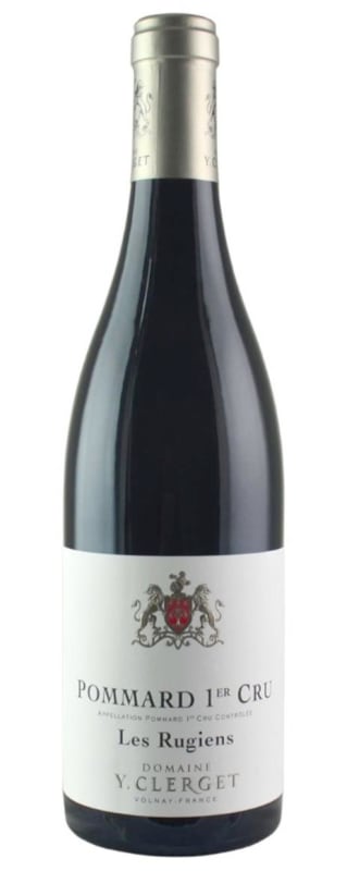 Domaine Yvon Clerget Pommard Les Rugiens Premier Cru 2018 Front Bottle Shot