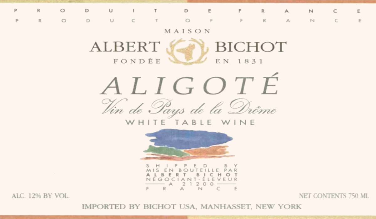 Albert Bichot Bourgogne Aligote 2013 Front Label