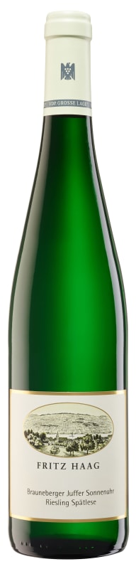 Fritz Haag Brauneberger Juffer Sonnenuhr Spatlese 2018 Front Bottle Shot
