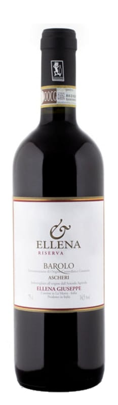 Ellena Giuseppe Barolo Ascheri Riserva 2012 Front Bottle Shot