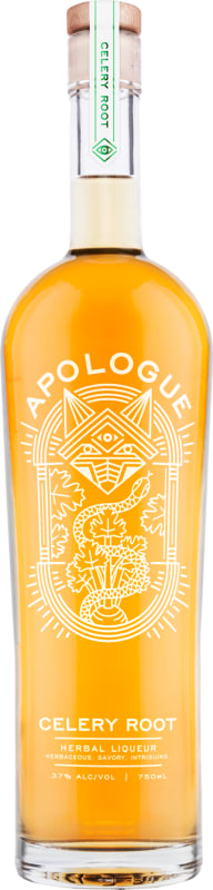 Apologue Celery Root Liqueur Front Bottle Shot