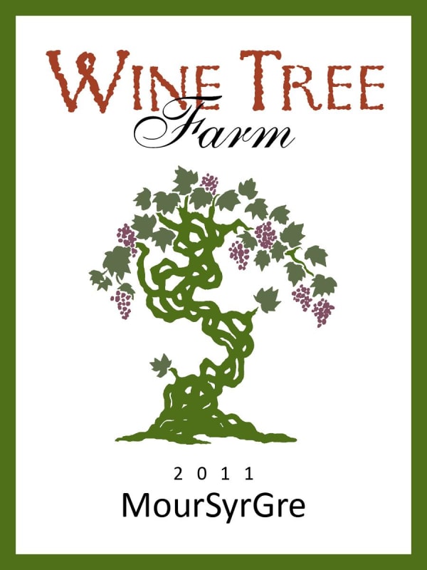 Wine Tree Farm Moursyrgre 2011 Front Label