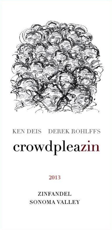 Ken and Derek crowdpleazin Zinfandel 2013 Front Label