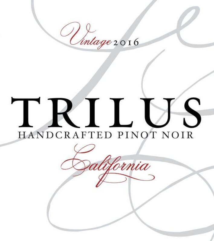 Trilus Pinot Noir 2016 Front Label