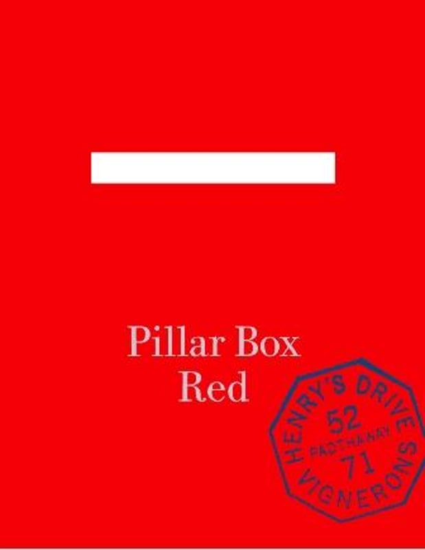 Henry's Drive Pillar Box Red 2012 Front Label