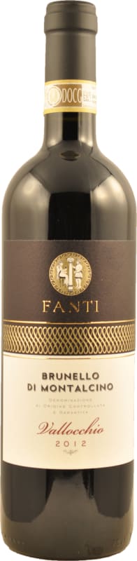 Fanti Vallocchio Brunello di Montalcino 2012 Front Bottle Shot