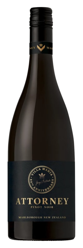 Villa Maria The Attorney Single Vineyard Pinot Noir 2019 Front Bottle Shot