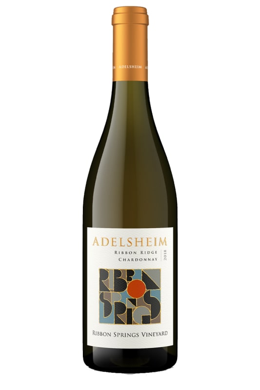 Adelsheim Ribbon Springs Vineyard Chardonnay 2018 Front Bottle Shot