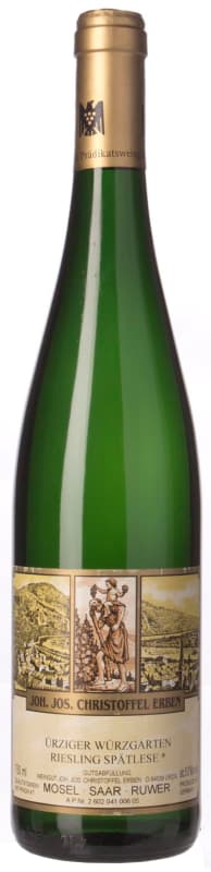 J.J. Christoffel Urziger Wurzgarten Riesling Spatlese 2011 Front Bottle Shot