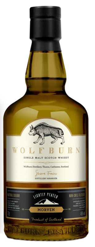 Wolfburn Morven Single Malt Scotch Whisky Front Bottle Shot