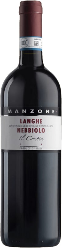 Manzone Langhe Il Crutin Nebbiolo 2020 Front Bottle Shot