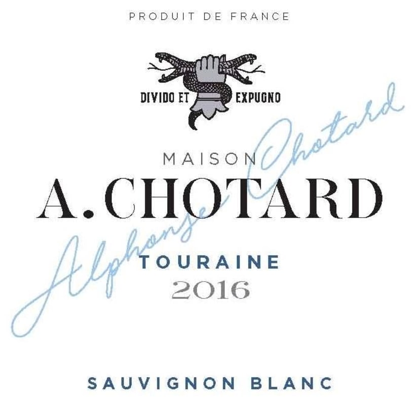 A. Chotard Sauvignon Blanc 2016 Front Label