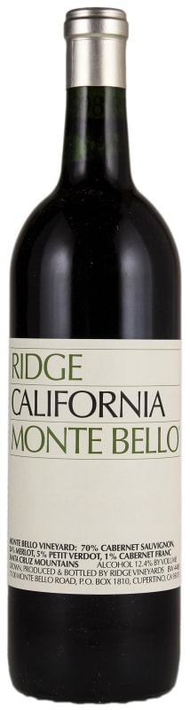 Ridge 2003 California Monte Bello 赤ワイン 2003 Ridge Monte Bello - CellarTracker
