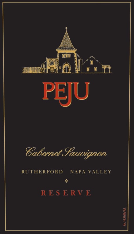 Peju Winery Reserve Cabernet Sauvignon 2009 Front Label