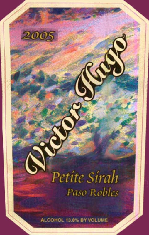 Victor Hugo Winery Petite Sirah 2005 Front Label