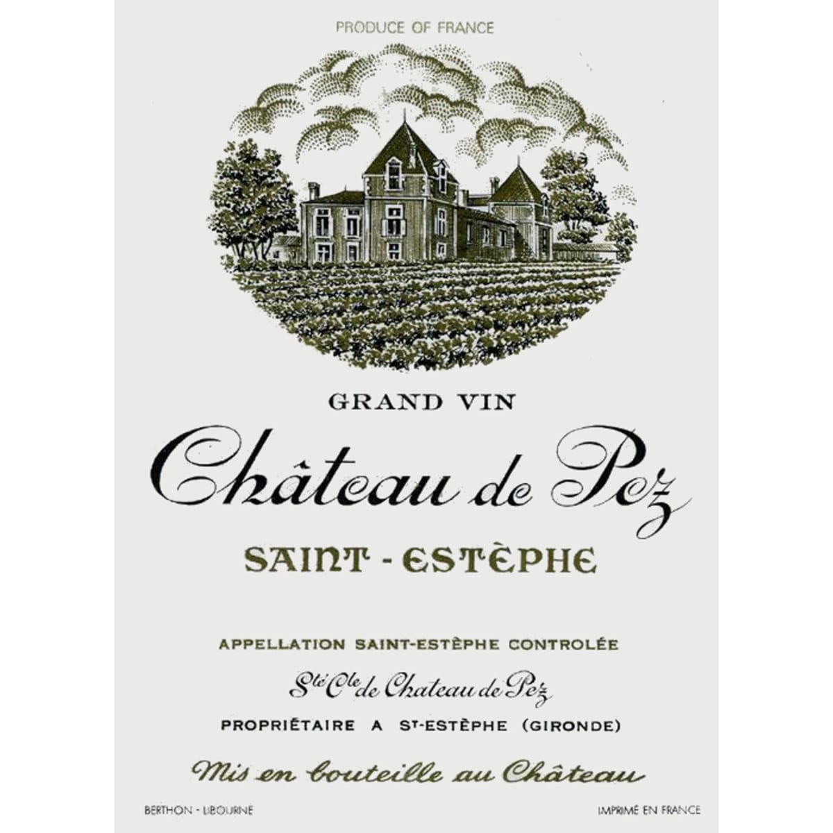 Chateau de Pez  2006 Front Label