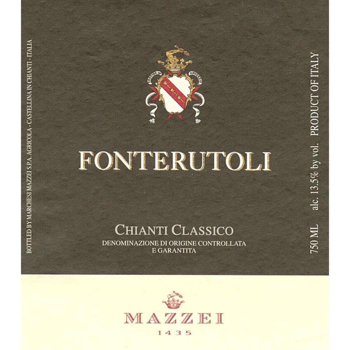 Mazzei Fonterutoli Chianti Classico (375ML half-bottle) 2005 Front Label
