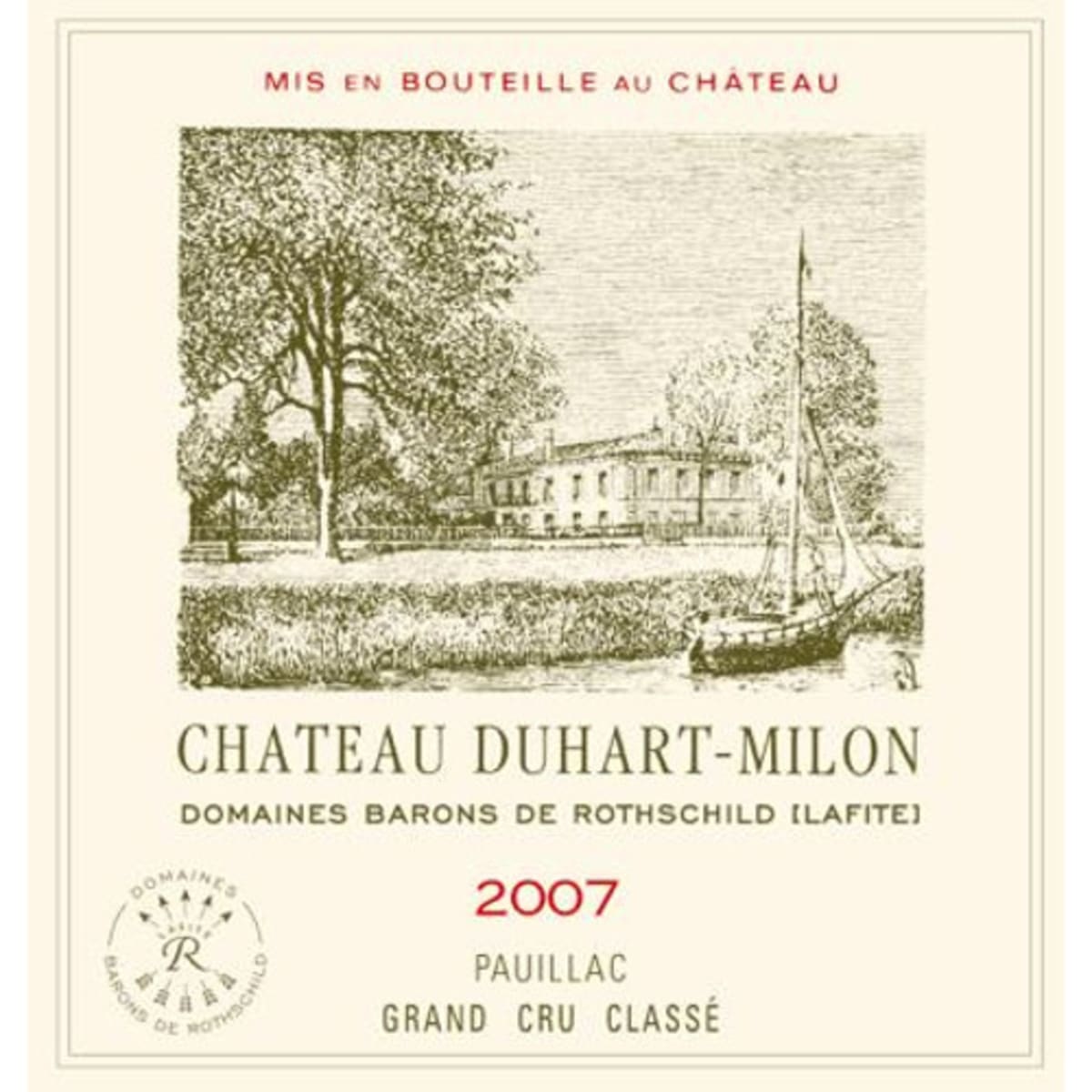 Chateau Duhart-Milon 2007 Front Label