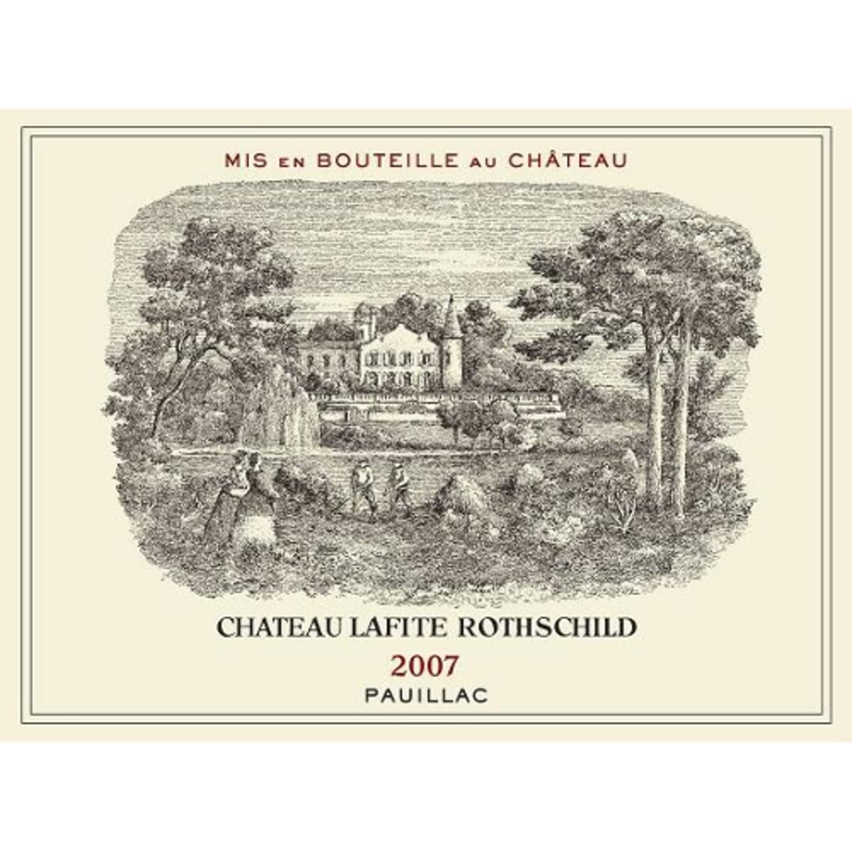 Chateau Lafite Rothschild 2007 Front Label