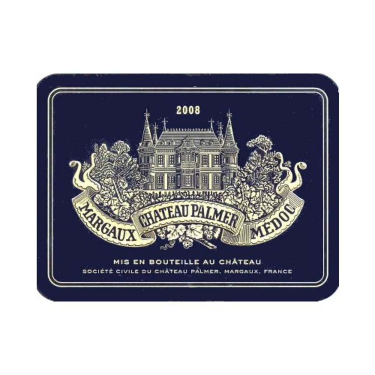 Chateau Palmer 2008 Front Label